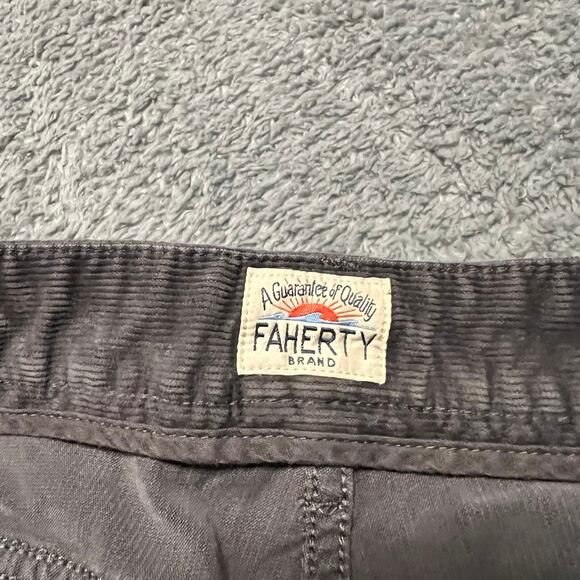 Faherty Pants Mens 29 Gray Corduroy Cord Organic Cotton Blend (31x31) - Picture 5 of 12